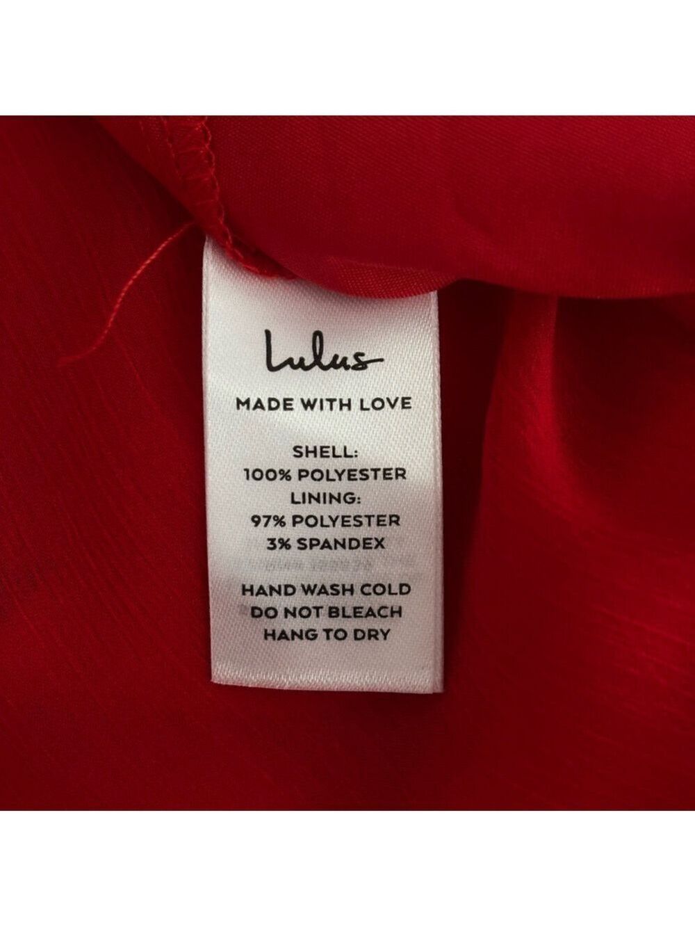 Lulus Red Chiffon Midi Dress XS NWT/Flutter Sleeves, V-Neck, Wedding Guest Ready - Picture 8 of 8